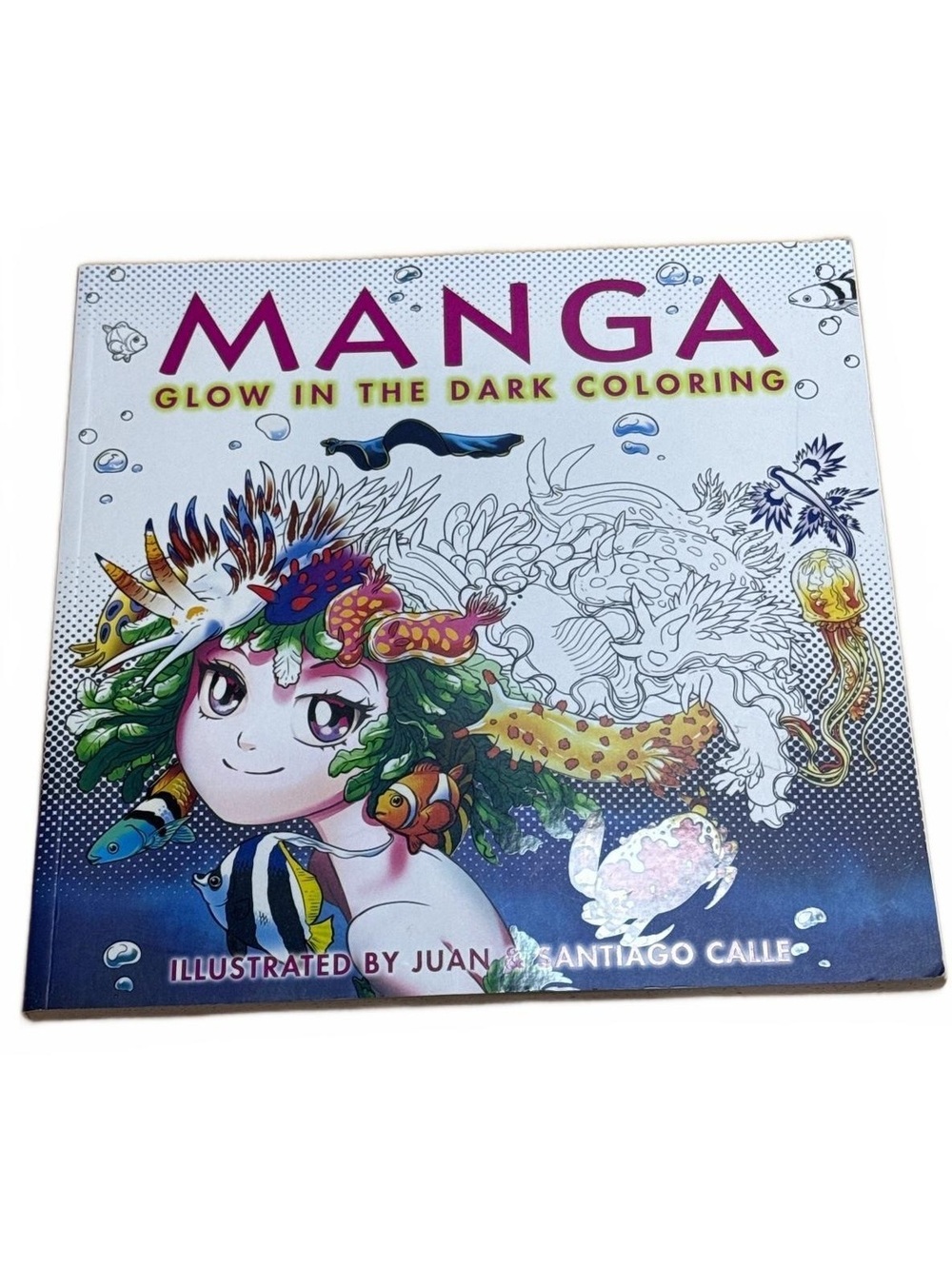 Manga Glow in the Dark Coloring Book Illustrated by Juan and Santiago Calle